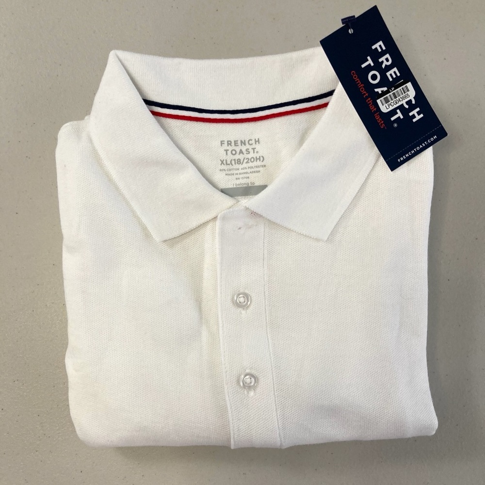 French Toast Long Sleeve Polo Shirt